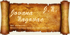 Jovana Magovac vizit kartica